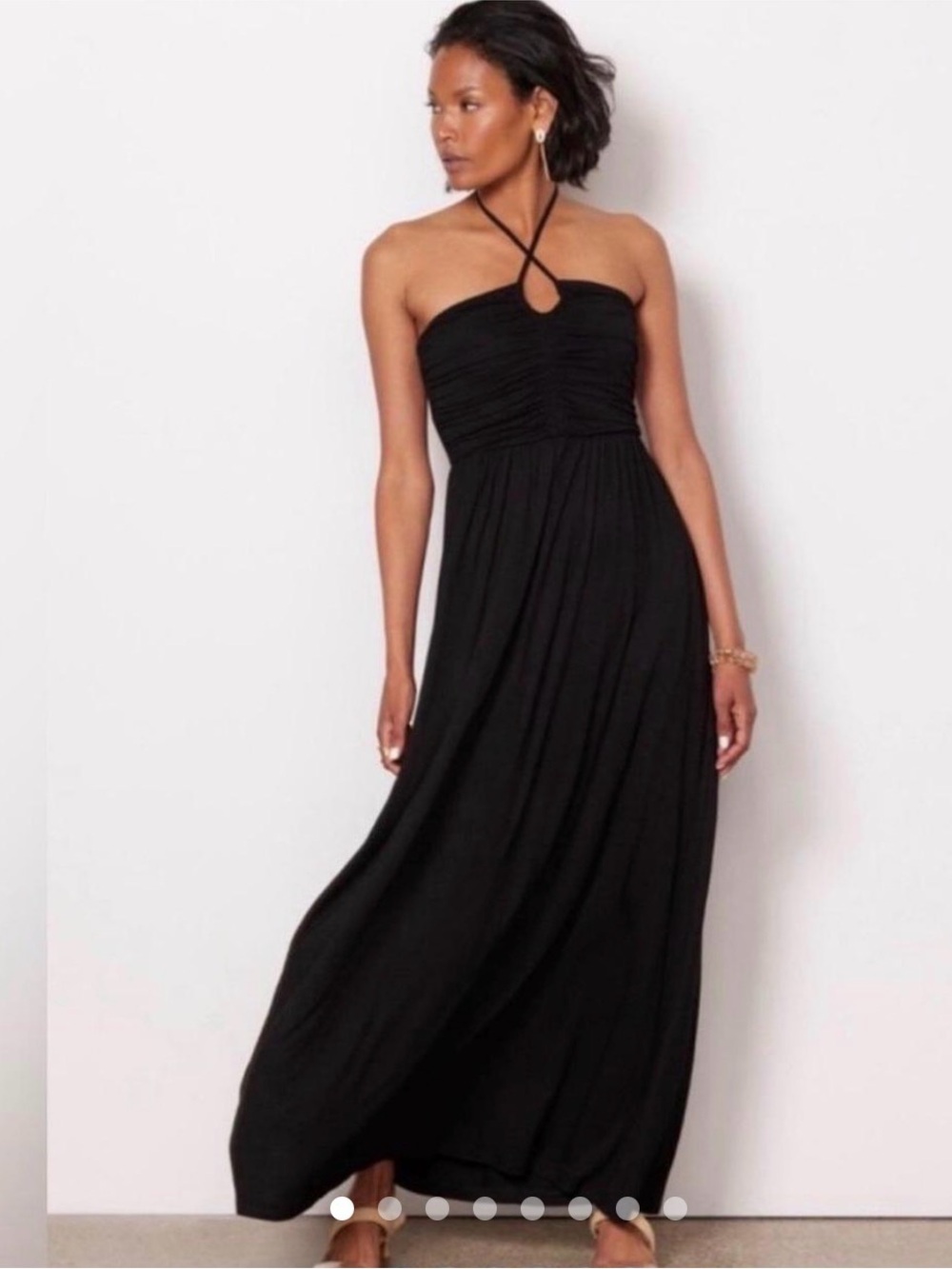 Evereve Tarah Crossfront Tie Maxi Dress